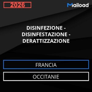 Database Email DISINFEZIONE – DISINFESTAZIONE – DERATTIZZAZIONE (Occitanie – Francia)