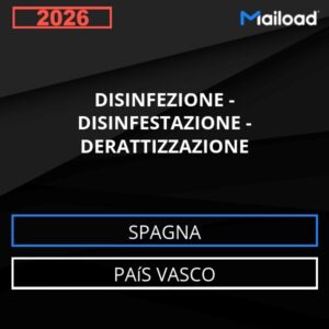 Database Email DISINFEZIONE – DISINFESTAZIONE – DERATTIZZAZIONE (País Vasco – Spagna)
