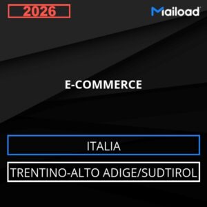 Database Email E-COMMERCE (Trentino-Alto Adige/Sudtirol – Italia)