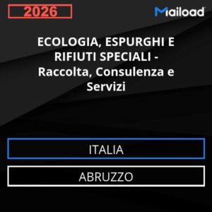 Database Email ECOLOGIA, ESPURGHI E RIFIUTI SPECIALI – Raccolta, Consulenza e Servizi (Abruzzo – Italia)