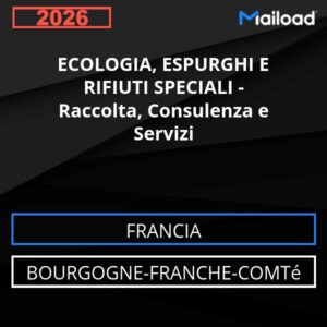 Database Email ECOLOGIA, ESPURGHI E RIFIUTI SPECIALI – Raccolta, Consulenza e Servizi (Bourgogne-Franche-Comté – Francia)