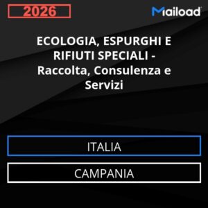 Database Email ECOLOGIA, ESPURGHI E RIFIUTI SPECIALI – Raccolta, Consulenza e Servizi (Campania – Italia)