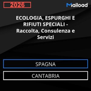 Database Email ECOLOGIA, ESPURGHI E RIFIUTI SPECIALI – Raccolta, Consulenza e Servizi (Cantabria – Spagna)