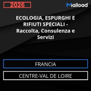 Database Email ECOLOGIA, ESPURGHI E RIFIUTI SPECIALI – Raccolta, Consulenza e Servizi (Centre-Val de Loire – Francia)