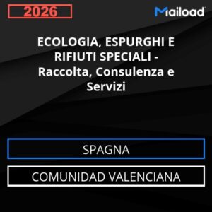 Database Email ECOLOGIA, ESPURGHI E RIFIUTI SPECIALI – Raccolta, Consulenza e Servizi (Comunidad Valenciana – Spagna)