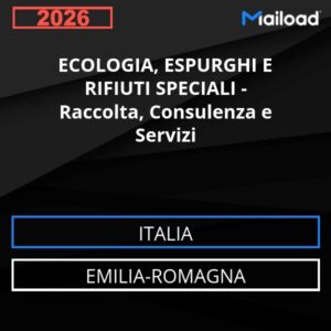 Database Email ECOLOGIA, ESPURGHI E RIFIUTI SPECIALI – Raccolta, Consulenza e Servizi (Emilia-Romagna – Italia)