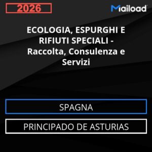 Database Email ECOLOGIA, ESPURGHI E RIFIUTI SPECIALI – Raccolta, Consulenza e Servizi (Principado de Asturias – Spagna)