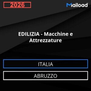 Database Email EDILIZIA – Macchine e Attrezzature (Abruzzo – Italia)