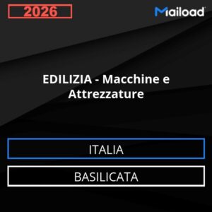 Database Email EDILIZIA – Macchine e Attrezzature (Basilicata – Italia)