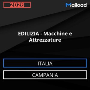 Database Email EDILIZIA – Macchine e Attrezzature (Campania – Italia)