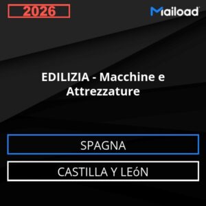 Database Email EDILIZIA – Macchine e Attrezzature (Castilla y León – Spagna)