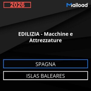 Database Email EDILIZIA – Macchine e Attrezzature (Islas Baleares – Spagna)
