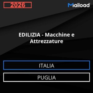 Database Email EDILIZIA – Macchine e Attrezzature (Puglia – Italia)