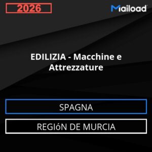 Database Email EDILIZIA – Macchine e Attrezzature (Región de Murcia – Spagna)