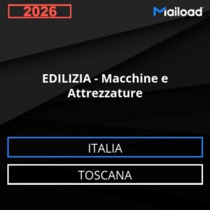 Database Email EDILIZIA – Macchine e Attrezzature (Toscana – Italia)