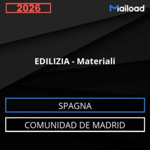Database Email EDILIZIA – Materiali (Comunidad de Madrid – Spagna)