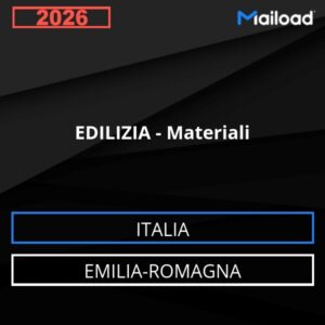 Database Email EDILIZIA – Materiali (Emilia-Romagna – Italia)