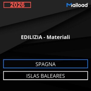 Database Email EDILIZIA – Materiali (Islas Baleares – Spagna)