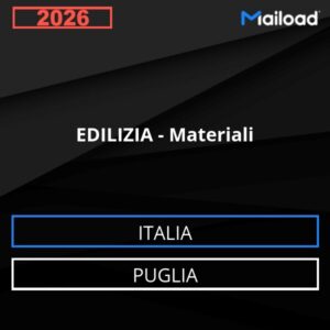 Database Email EDILIZIA – Materiali (Puglia – Italia)