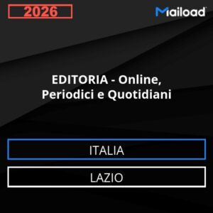 Database Email EDITORIA – Online, Periodici e Quotidiani (Lazio – Italia)