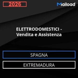 Database Email ELETTRODOMESTICI – Vendita e Assistenza (Extremadura – Spagna)