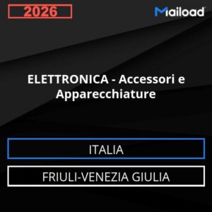 Base de datos de correo electrónico ELECTRÓNICA – Accesorios y Equipos ( Friuli-Venezia Giulia - Italia)