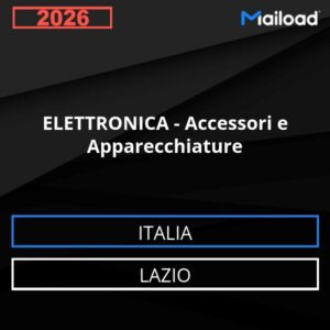 Base de datos de correo electrónico ELECTRÓNICA – Accesorios y Equipos ( Lazio - Italia)