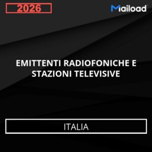 Base de Datos de Correo Electrónico EMITTENTI RADIOFONICHE E STAZIONI TELEVISIVE (Italia)
