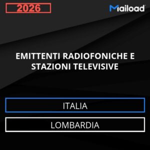 Base de datos de correo electrónico EMITTENTI RADIOFONICHE E STAZIONI TELEVISIVE ( Lombardia – Italia )