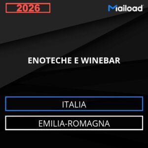 Base de datos de correo electrónico ENOTECAS Y BARES DE VINOS ( Emilia-Romagna - Italia)