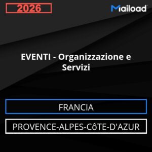 Database Email EVENTI – Organizzazione e Servizi (Provence-Alpes-Côte-d’Azur – Francia)