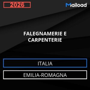 Base de datos de correo electrónico CARPINTERÍAS Y EBANISTERÍAS ( Emilia-Romagna - Italia)
