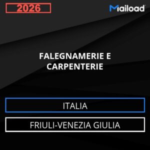 Base de datos de correo electrónico CARPINTERÍAS Y EBANISTERÍAS ( Friuli-Venezia Giulia - Italia)
