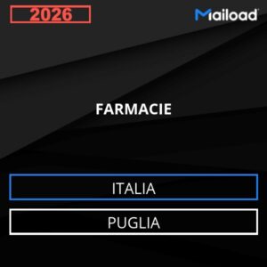Base de datos de correo electrónico FARMACIE ( Puglia – Italia )