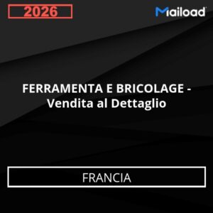 Base de Datos de Correo Electrónico FERRAMENTA E BRICOLAGE – Vendita al Dettaglio (Francia)