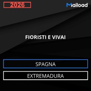 Base de datos de correo electrónico FIORISTI E VIVAI ( Extremadura – Spagna )