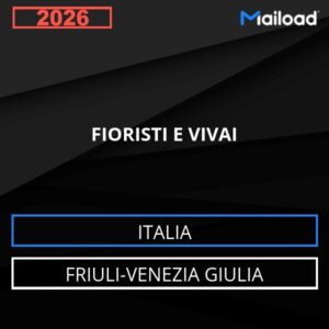Base de datos de correo electrónico FLORISTERÍAS Y VIVEROS ( Friuli-Venezia Giulia - Italia)