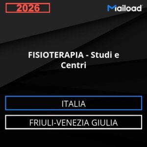 Base de datos de correo electrónico FISIOTERAPIA – Consultas Y Centros ( Friuli-Venezia Giulia - Italia)