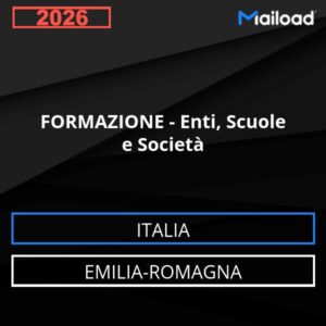 Base de datos de correo electrónico FORMACIÓN – Entidades , ESCUELAS Y Empresas ( Emilia-Romagna - Italia)