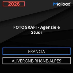 Database Email FOTOGRAFI – Agenzie e Studi (Auvergne-Rhône-Alpes – Francia)