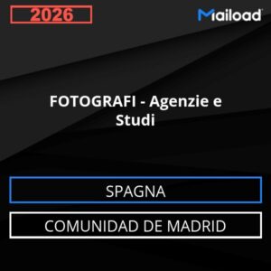 Base de datos de correo electrónico FOTÓGRAFOS – Agencias y Consultas (Comunidad de Madrid – España)