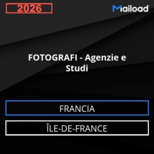 Database Email FOTOGRAFI – Agenzie e Studi (Île-de-France – Francia)