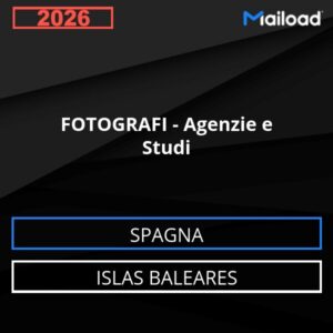 Base de datos de correo electrónico FOTÓGRAFOS – Agencias y Consultas (Islas Baleares – España)