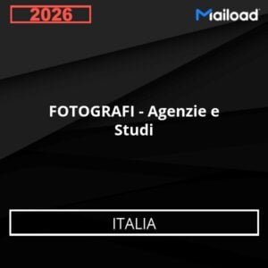 Base de Datos de Correo Electrónico FOTOGRAFI – Agenzie e Studi (Italia)