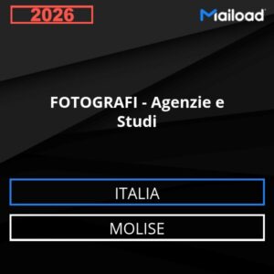 Base de datos de correo electrónico FOTÓGRAFOS – Agencias y Consultas ( Molise - Italia)
