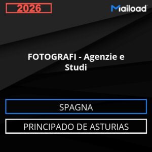 Base de datos de correo electrónico FOTÓGRAFOS – Agencias y Consultas (Principado de Asturias – España)