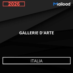 Base de datos de correo electrónico GALERÍAS DE ARTE (Italia)