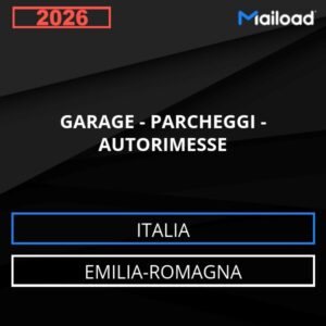 Database Email GARAGE – PARCHEGGI – AUTORIMESSE (Emilia-Romagna – Italia)
