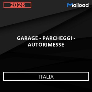 Base de Datos de Correo Electrónico GARAGE – PARCHEGGI – AUTORIMESSE (Italia)
