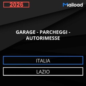 Database Email GARAGE – PARCHEGGI – AUTORIMESSE (Lazio – Italia)